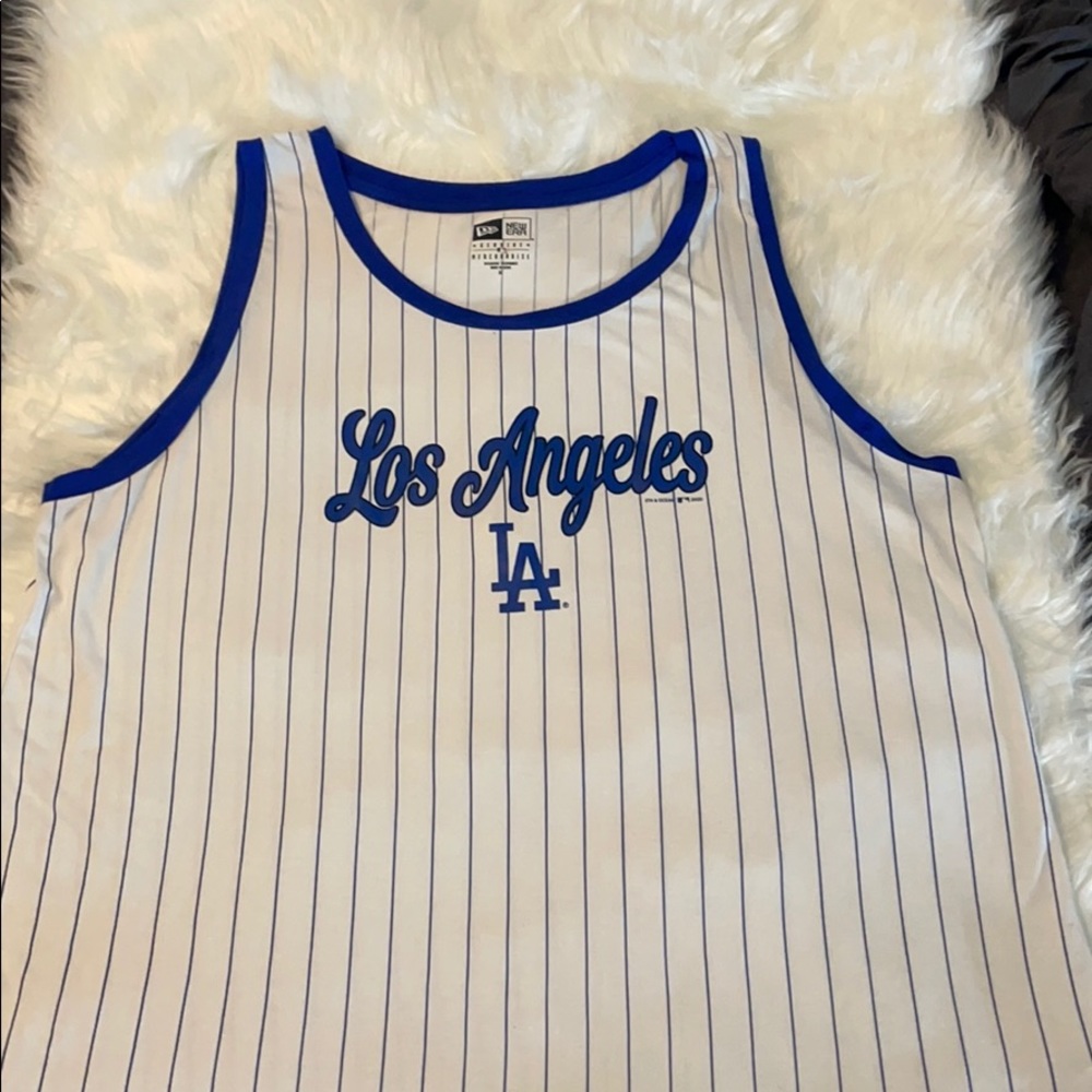 Los Angeles Dodgers New Era pinstripe Tank